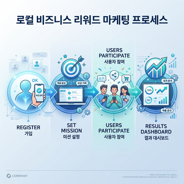 리워드 마케팅 프로세스 - 가입부터 결과까지 4단계